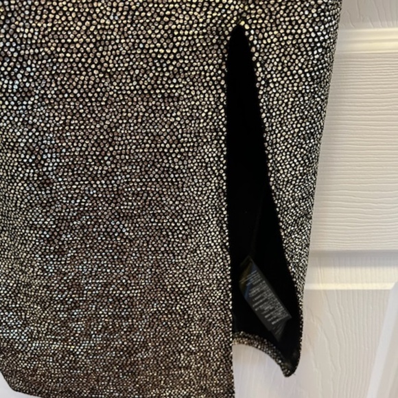 Topshop - Gold metallic body con dress size 6 NWT - Picture 3 of 7